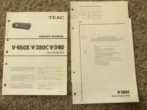 Teac 450c 380 v 340 - v-450c, v-340