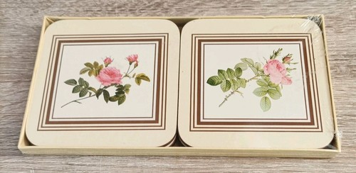 Vintage clover leaf - roses, six