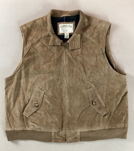 Orvis suede leather vest - orvis,