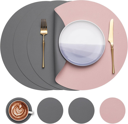 Round placemats table mats - round,