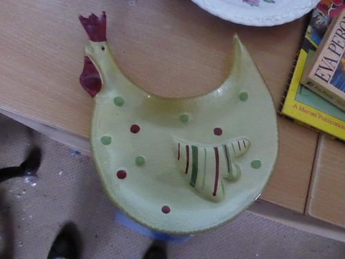 Collectors chicken glass plate