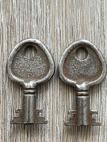 Pair art deco steel - pair,