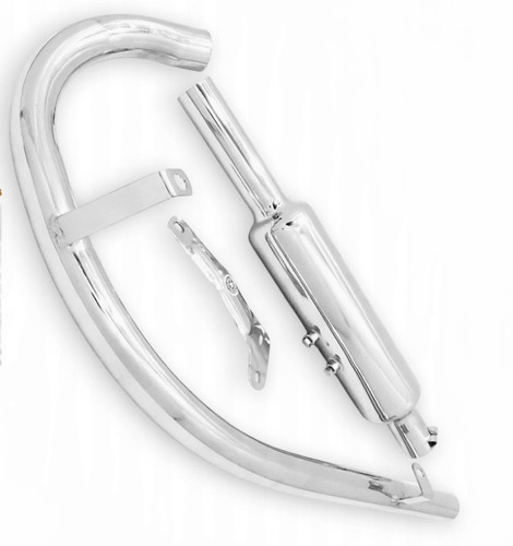 Short exhaust silencer - short, with