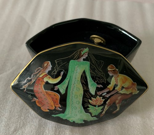 Porcelain music box - porcelain, stone