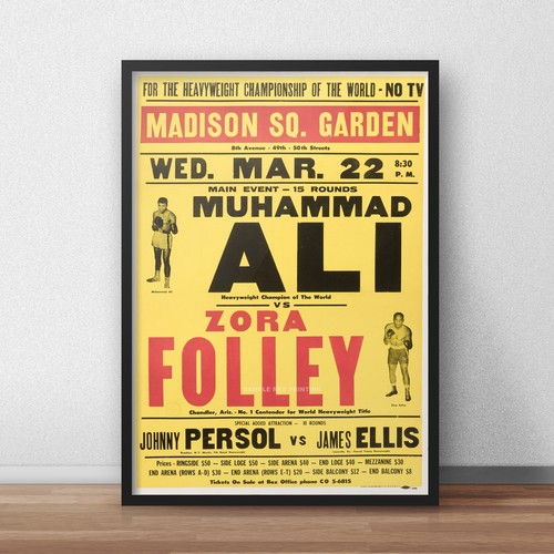 Ali folley boxing poster - folley,