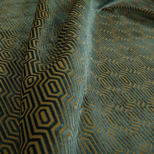 Geometric velvet fabric - geometric,