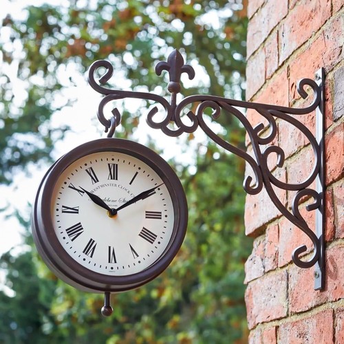 Garden station clock - garden,