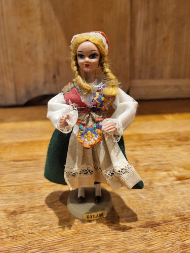 Vintage swedish gotland doll - vintage,