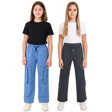 Kids Girls Cargo Trousers
