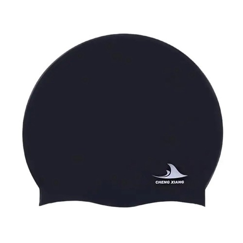 Black swimming cap adult - (black,