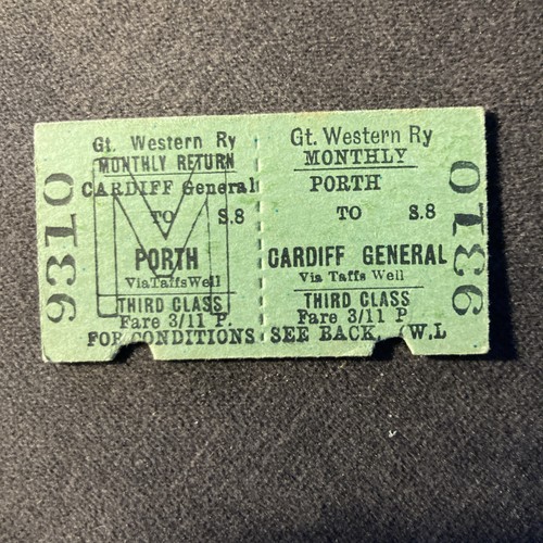 Railway ticket g w - ticket,,