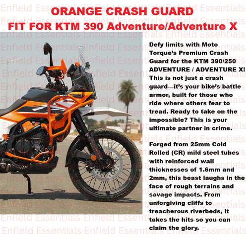 Moto torque orange crash guard - moto,
