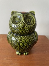 Vintage Green Owl Money Box