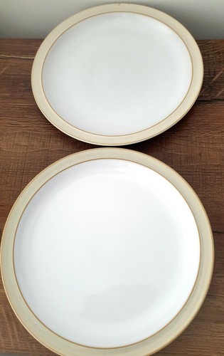 Denby linen dinner plates - denby,
