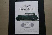 Original 1951 magazine advert: TRIUMPH RENOWN frame-ready wall-art 