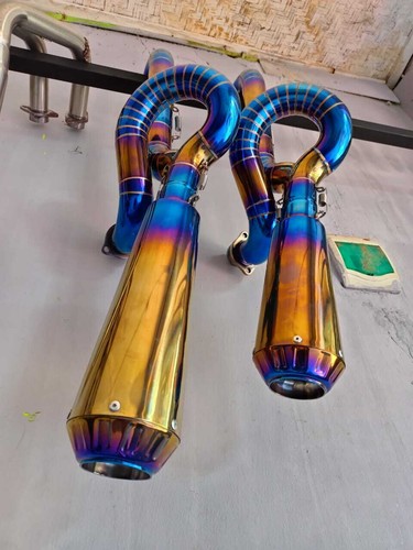 Custom short exhaust fits - 2-1,
