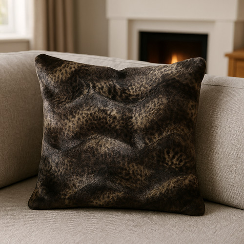 Hometex faux fur cushion - faux,
