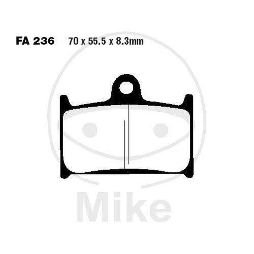 Pair brake pads ebc - pair, hh