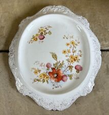 Antique 1755 Imperial Bonn Germany Floral Tray Dish 