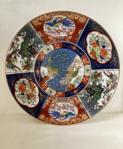 Japanese imari plate featuring - japanese,