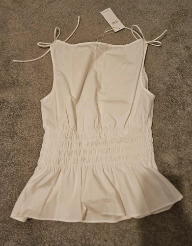 White pure cotton shirred - cotton,