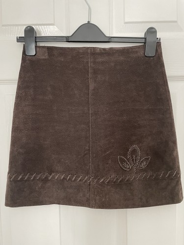 Vintage 90s brown suede - brown,
