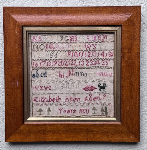 Antique alphabet needlework - alphabet,
