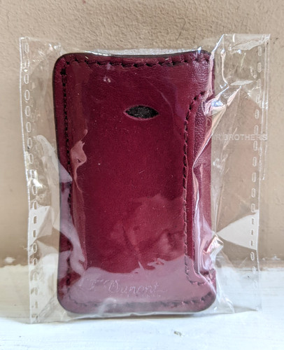 Dupont burgundy red - red, leather