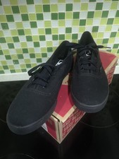 Vans Off The Wall Shoes Size 7 Triple Black New Boxed