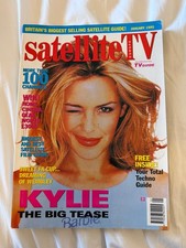 Kylie Minogue Satellite TV UK January 1995 magazine & cover Confide In Me