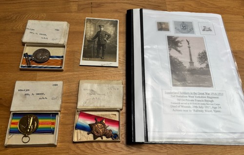 Ww1 medals trio - ww1,