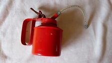 vintage red metal hand pump Sealey? for oil or lubricant 1/2 pint