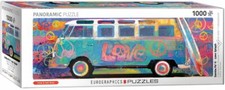 VW Bus Love Bus Samba Pa'ti Panoramic 1000 piece jigsaw puzzle 960mm x 320mm 