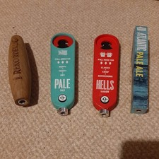 4 x Beer Pump/Tap Handles - Used - Camden Brewery, Sharps Atlantic & Rekorderlig