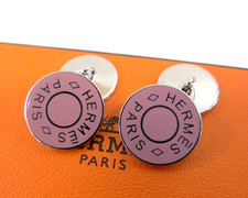 HERMES Serie Cuffs Pink Silver