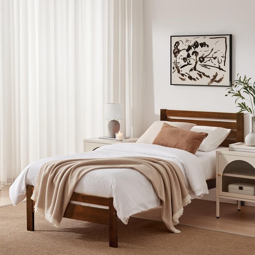 Declan solid pine single bed - pine,