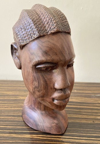 Bust solid wooden tribal - bust,