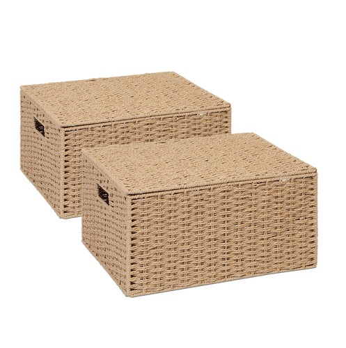 Hamper storage box with lid - box,