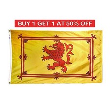 Large Scotland Rampant Lion Flag 5X3FT Football World Cup Scottish Fan Support