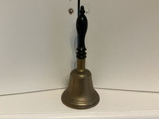 Vintage Brass Turned Wood Hand