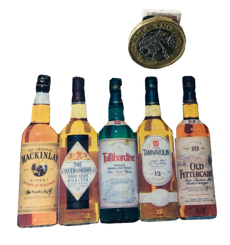 Fridge magnet bottles vintage - fridge,