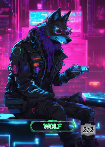 Wolf tokens cyberpunk 1 - 2, x