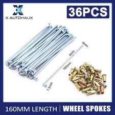 36pcs Chrome Steel 4mm Thread