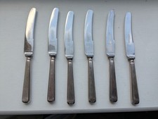 set of 6 Winegartens dessert knives - white metal handles
