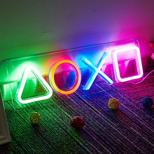 Led neon light game - game, button