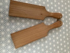 VINTAGE PAIR OF WOODEN BUTTER PATS