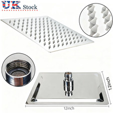 12" Square Rainfall Shower