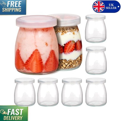 Clear 200ml glass jars - clear,