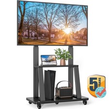 Rolling TV Cart Stand for