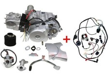 125CC PIT BIKE ENGINE SEMI AUTO W/REVERSE, COMPLETE RUNNING ENGINE PACKAGE, CARB